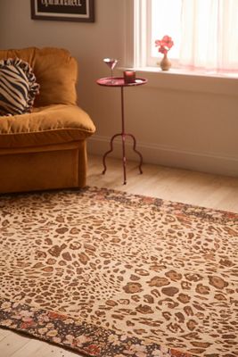 Floral Leopard 5x7ft / 150x210cm Rug