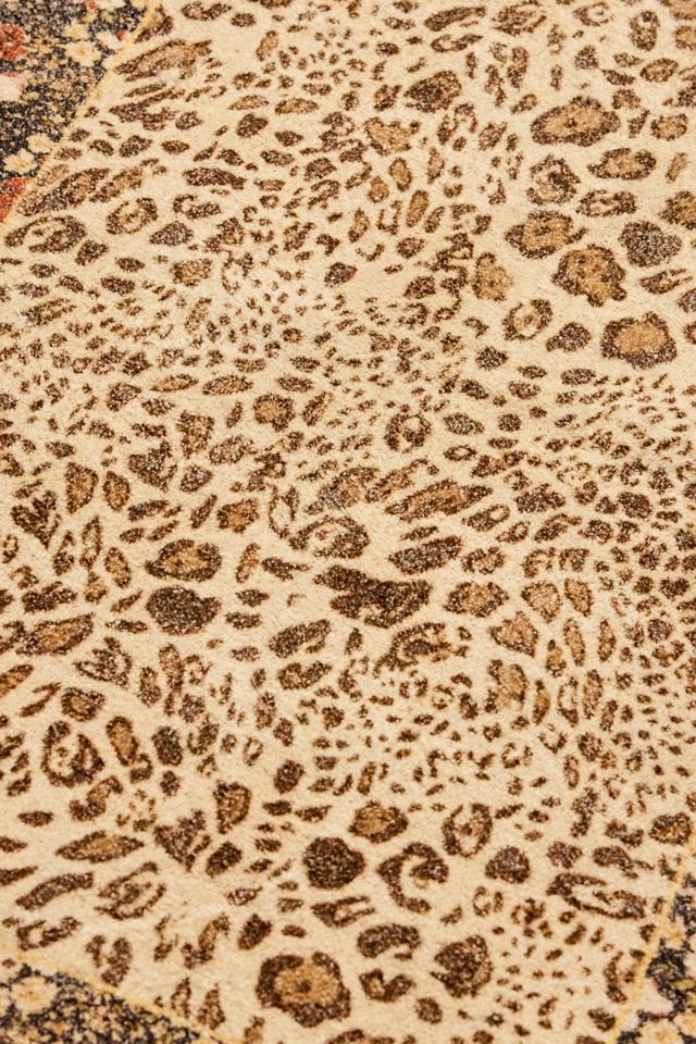 Floral Leopard Print 2x3ft / 60x90cm Rug #1