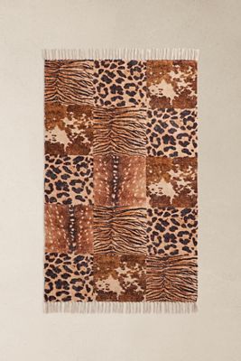 Alfombra Eliza de Patchwork Animal 3x5ft / 90x150cm