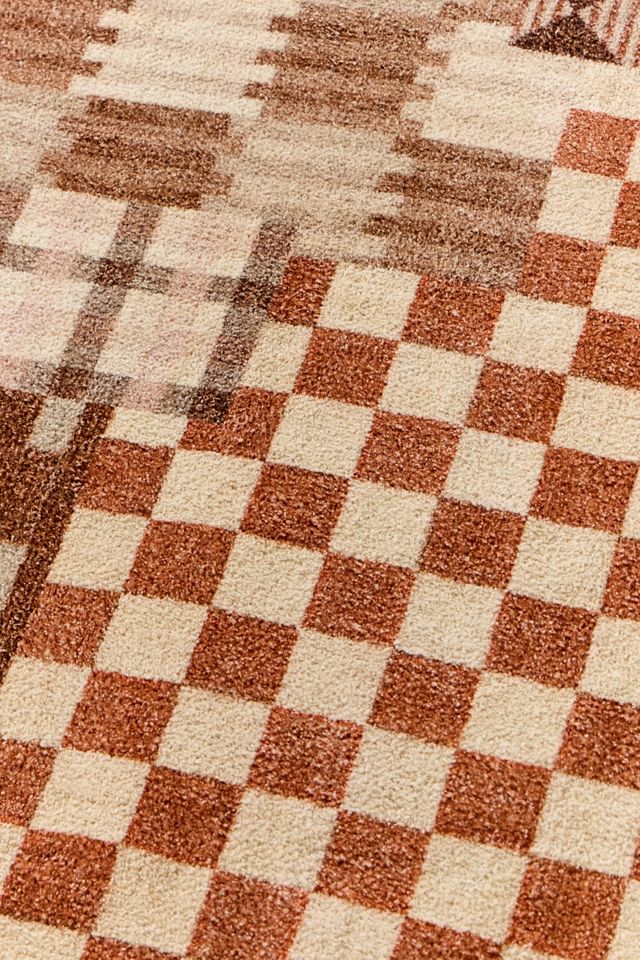 Check Patchwork 3x5ft / 90x150cm Rug #1