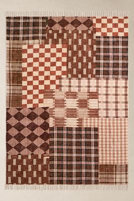 Karo-Patchwork 5x7ft / 150x210cm Teppich