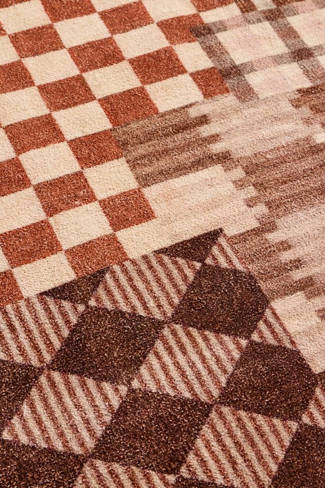 Check Patchwork 5x7ft / 150x210cm Rug #1