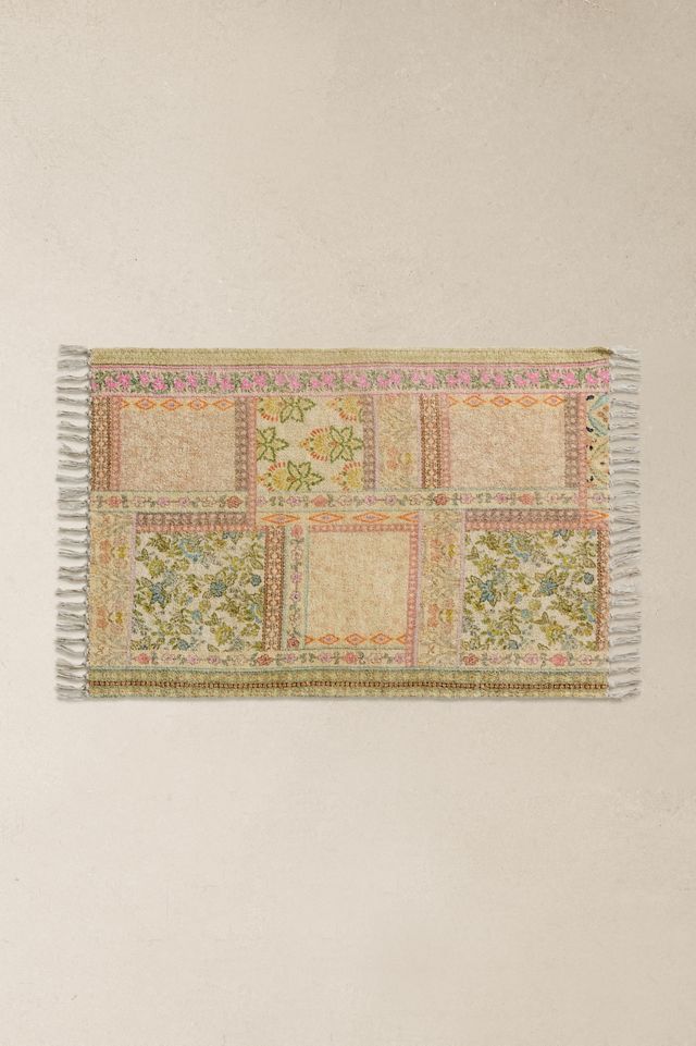 Skylar Multi Patchwork 2x3ft / 60x90cm Rug #1