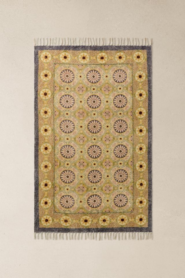 Tapis Elsie Carreaux Vintage 3x5pi / 90x150cm #1