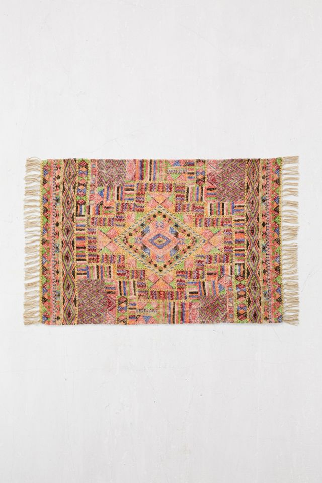 Tapis Carmita imprimé en maille chenille 2x3 #1