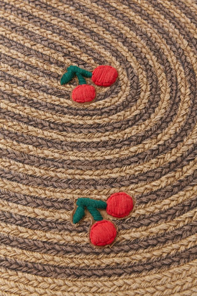 Woven Cherry 2x3 Rug | Urban Outfitters UK