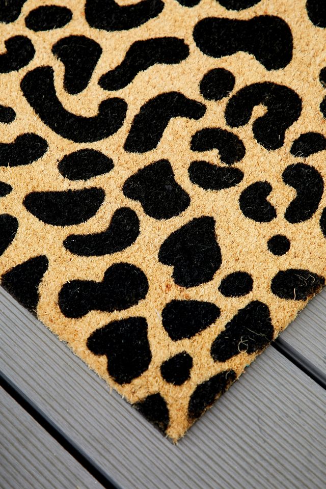 Leoparden-Print Fußmatte #1