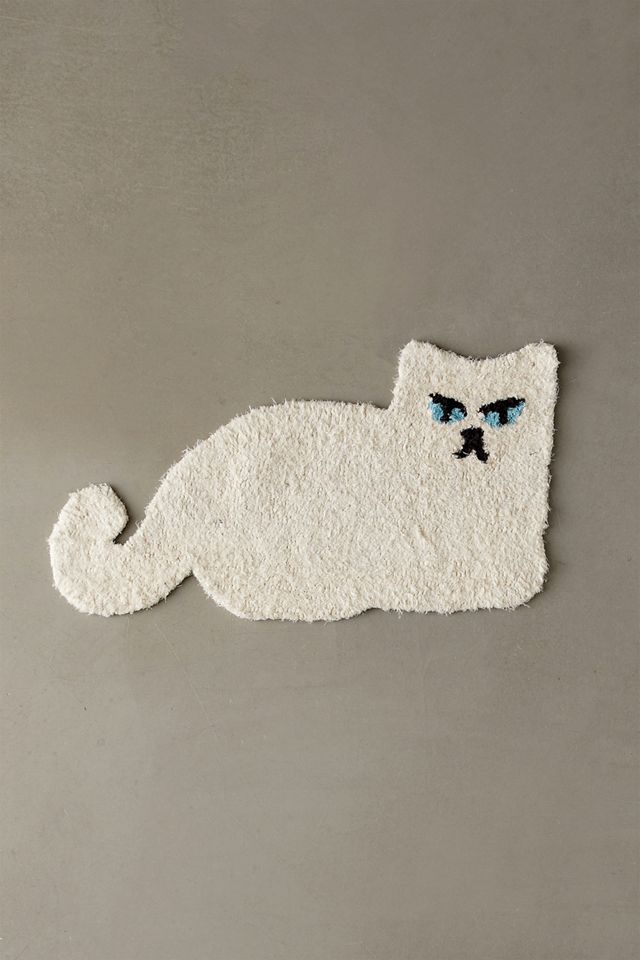 White Cat 2x3 Rug  #1