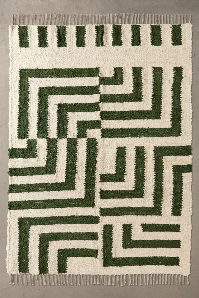 Tappeto Verde Asher 5x7 #1