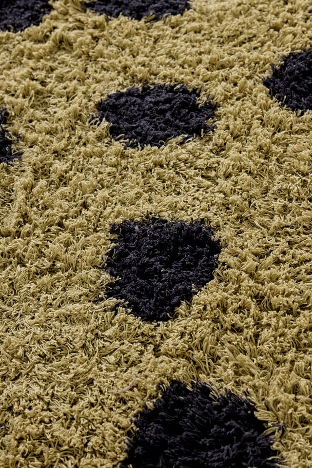 Khaki Inky Spot 5x7 Rug #1