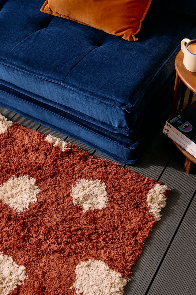Terracotta Inky Spot 5x7 Rug #2