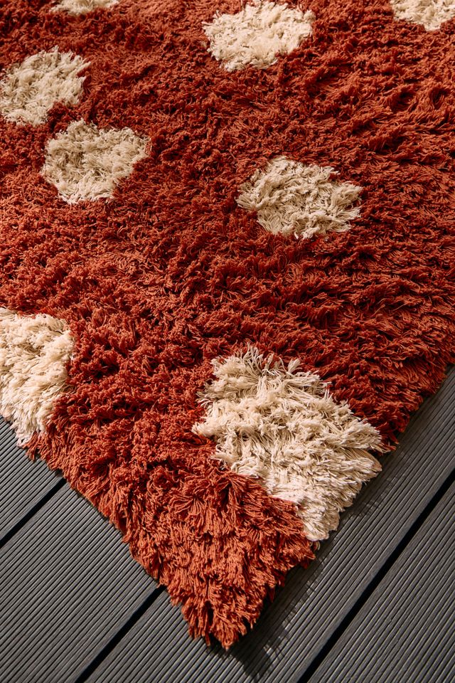 Terracotta Inky Spot 5x7 Rug #3