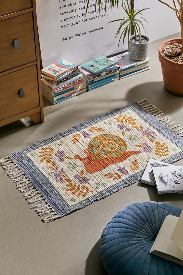 Snail Ivory 2x3 Handwoven Rug Urban Outfitters UK