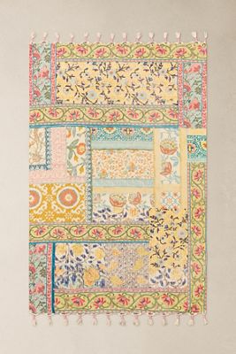 Tappeto Patchwork Giallo 4x6