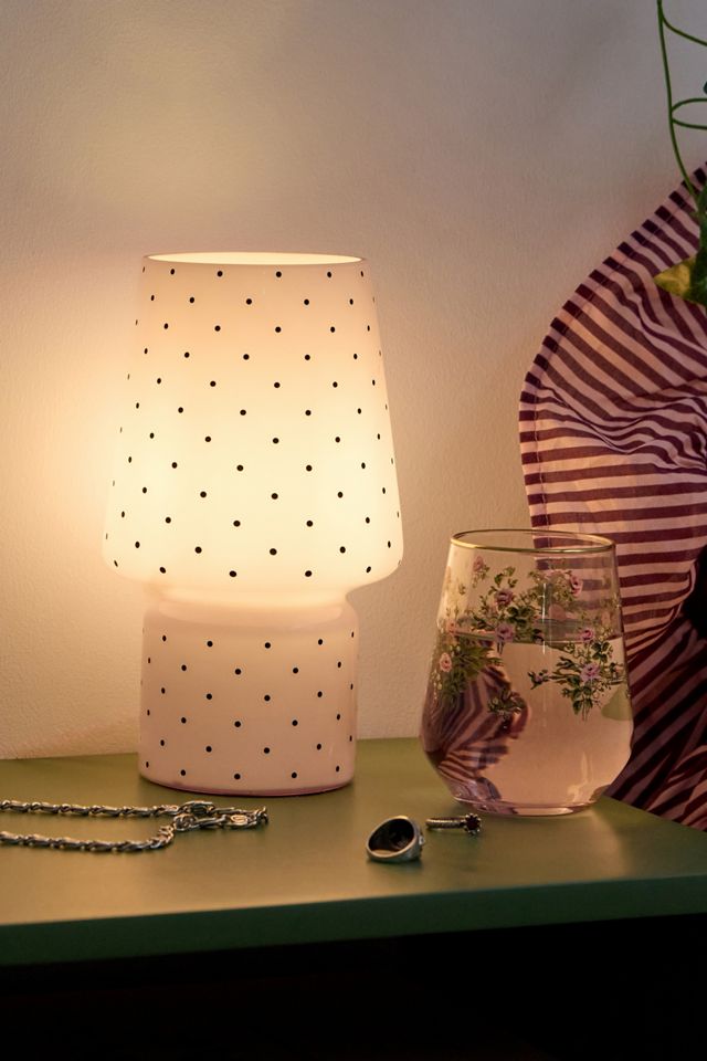 Petite Lampe en Verre à Pois #1