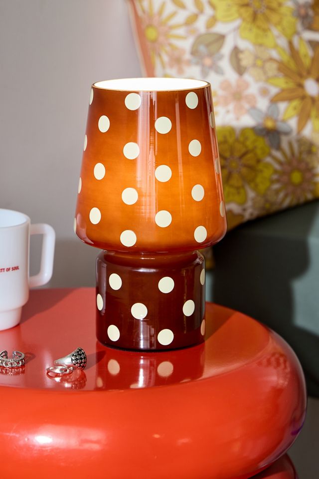 Petite Lampe en Verre à Pois #1