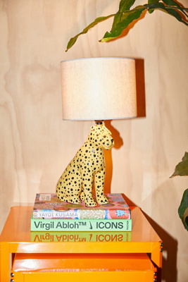 Cheetah Table Lamp L: 22.8cm x W: 22.8cm x H: 43.1cm at Urban Outfitters