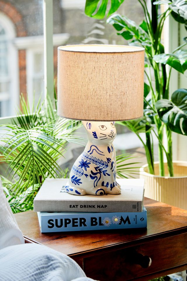 Delft Cat Table Lamp #1
