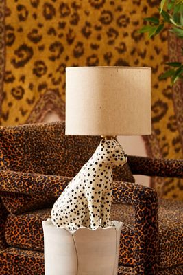 Snow Leopard Lamp