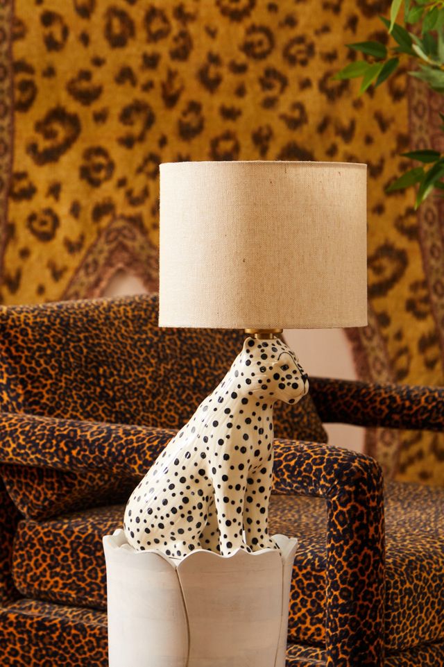 Snow Leopard Lamp | Urban Outfitters UK