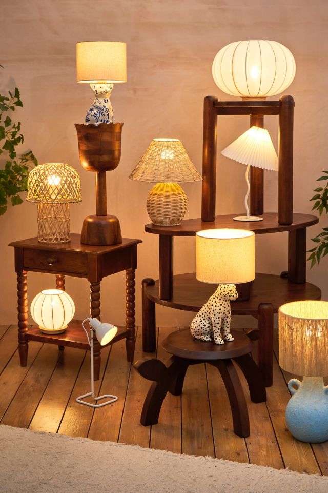 Snow Leopard Lamp Urban Outfitters UK