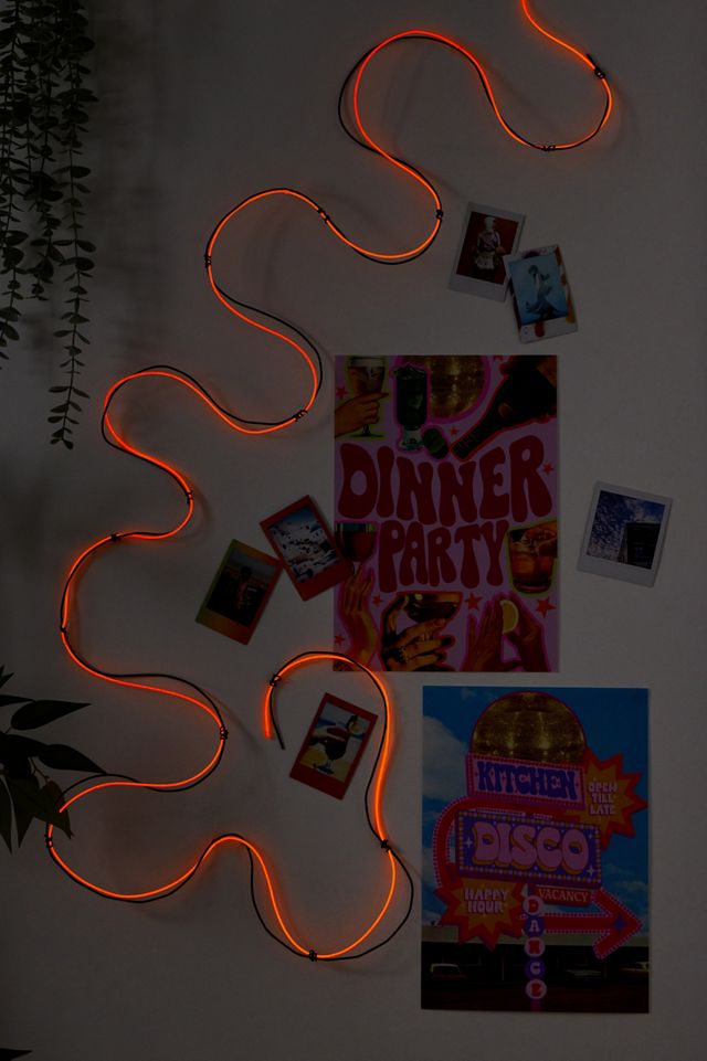 Make Your Own Orange Neon String Light #1