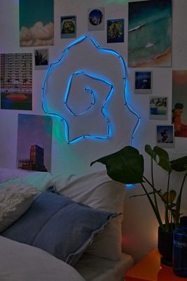 Make Your Own Blue Neon String Light
