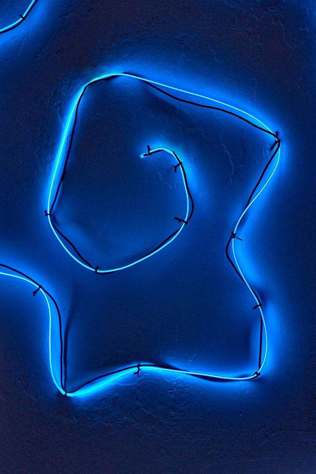Make Your Own Blue Neon String Light #1