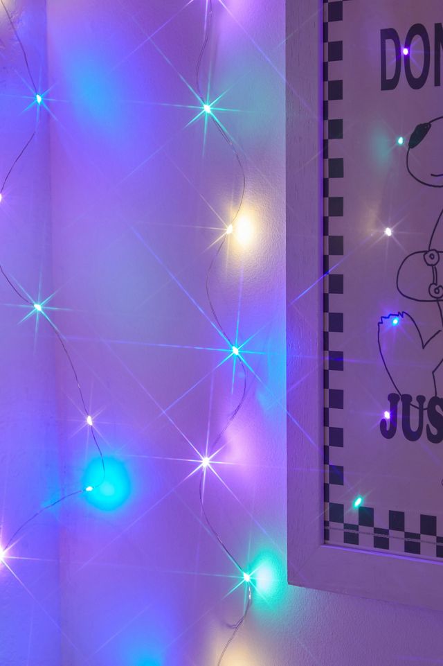 Multicoloured String Lights Curtain #1