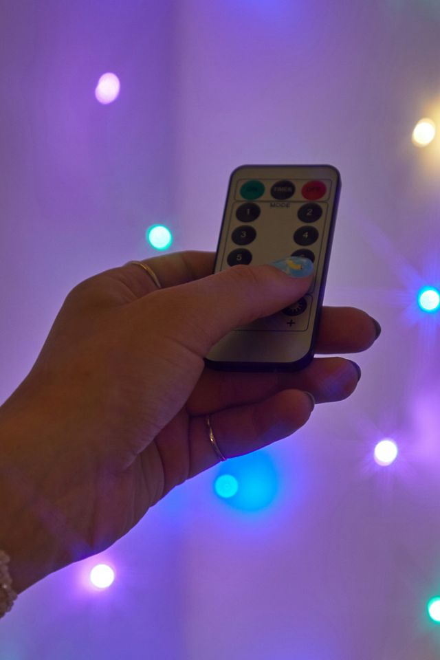 Multicoloured String Lights Curtain #2