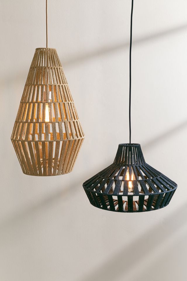 Tuyen Large Jute Pendant Light | Urban Outfitters UK