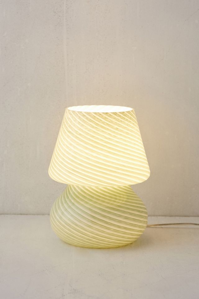Ansel Green Stripe Table Lamp #2