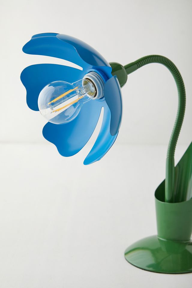 Blue Flower Desk Lamp  #4