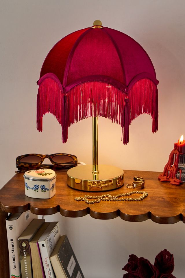 Lampada da Tavolo Burgundy Love con Nappa #1