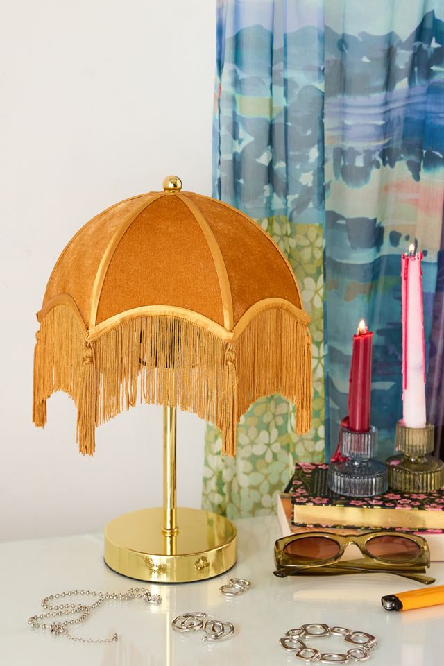 Lampe de table à pompons Love #1