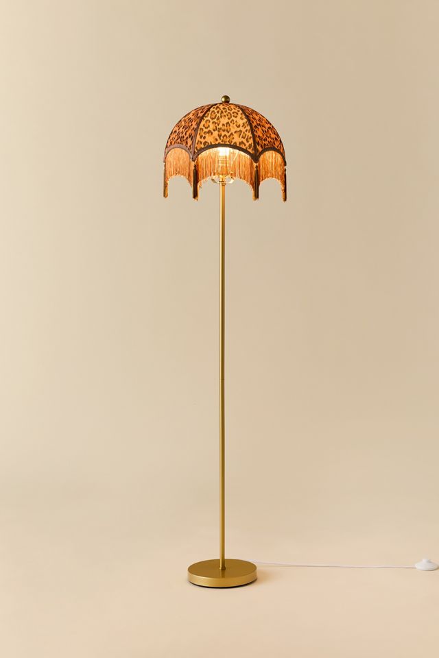 Lampada da Terra Moderna con Stampa Leopardata #1