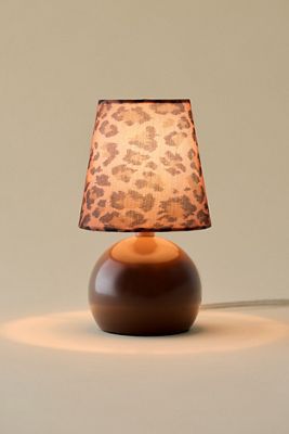 Lámpara de Mesa Kodhi con Estampado de Leopardo