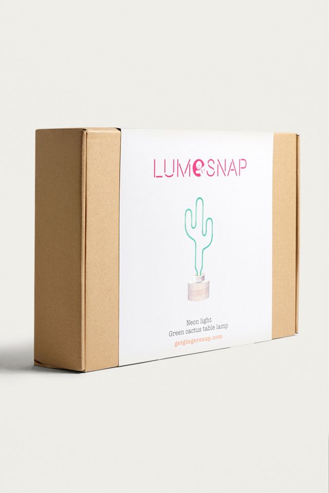 Gingersnap Neon Cactus Table Lamp #3