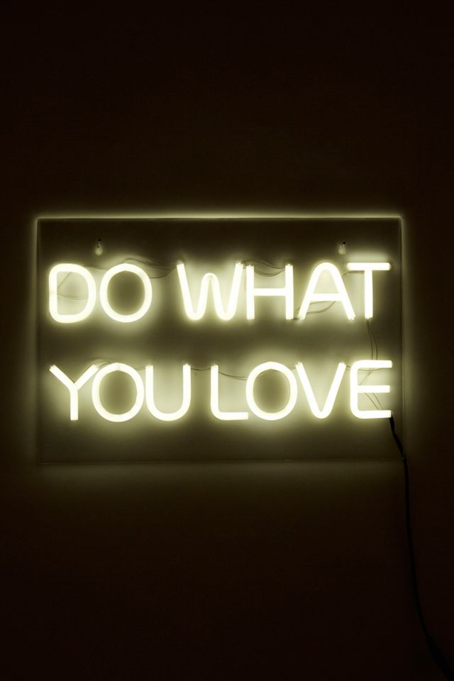 Neon-Wandleuchte „Do What You Love“ #1