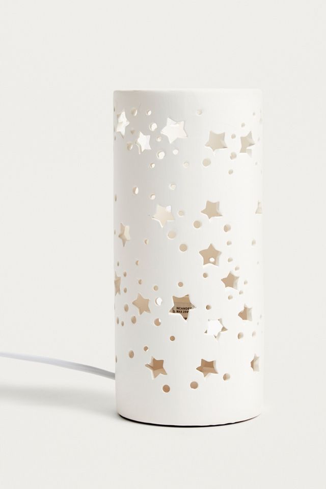 Ceramic Star Cut-Out Table Lamp   #1