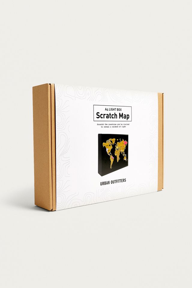 Light Up Rub-Off World Map #1