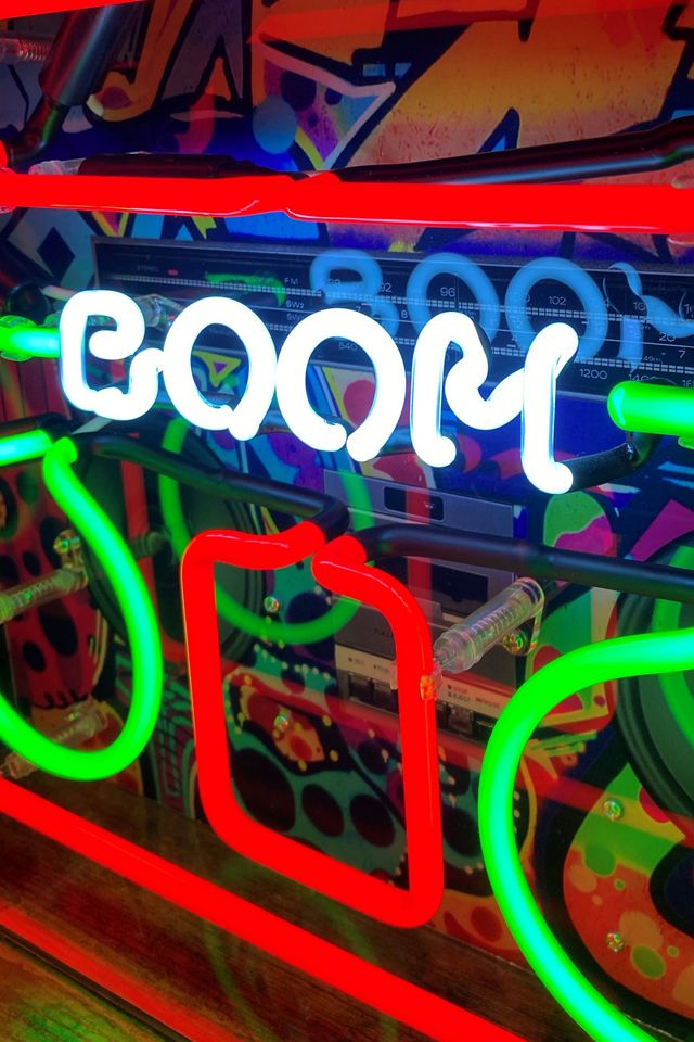 Boom Box Neon Light #3