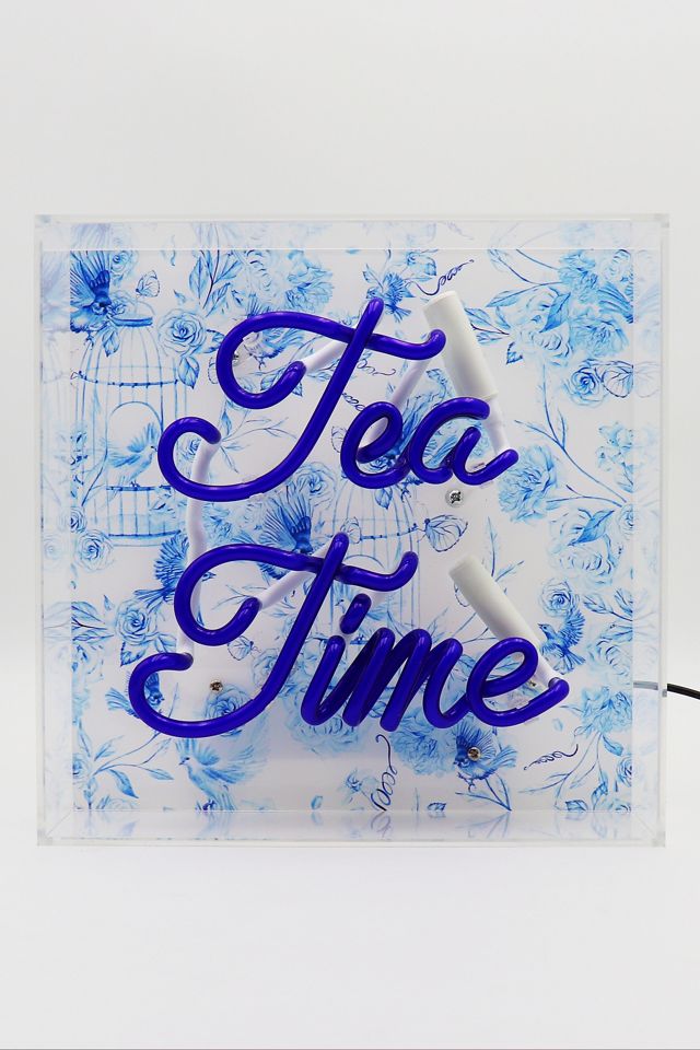 Tea Time Toile Neon Light  #1