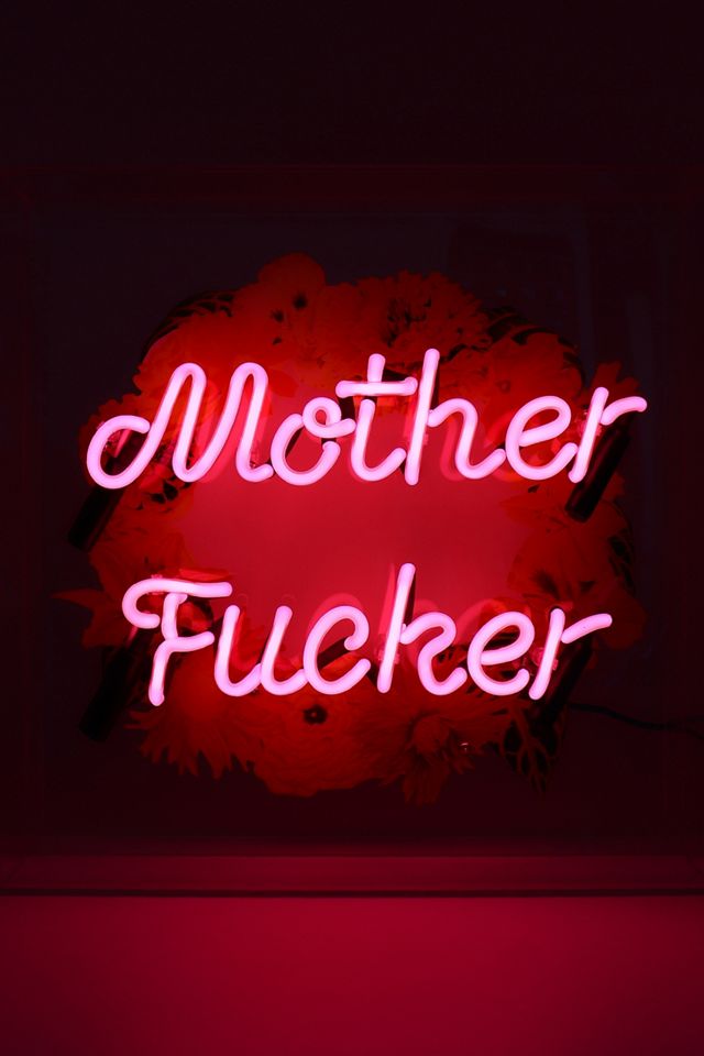 Mother F*cker Neon Light Urban Outfitters UK