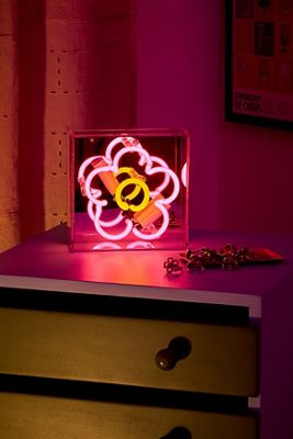Caja de Luz Mini de Vidrio Neon Daisy