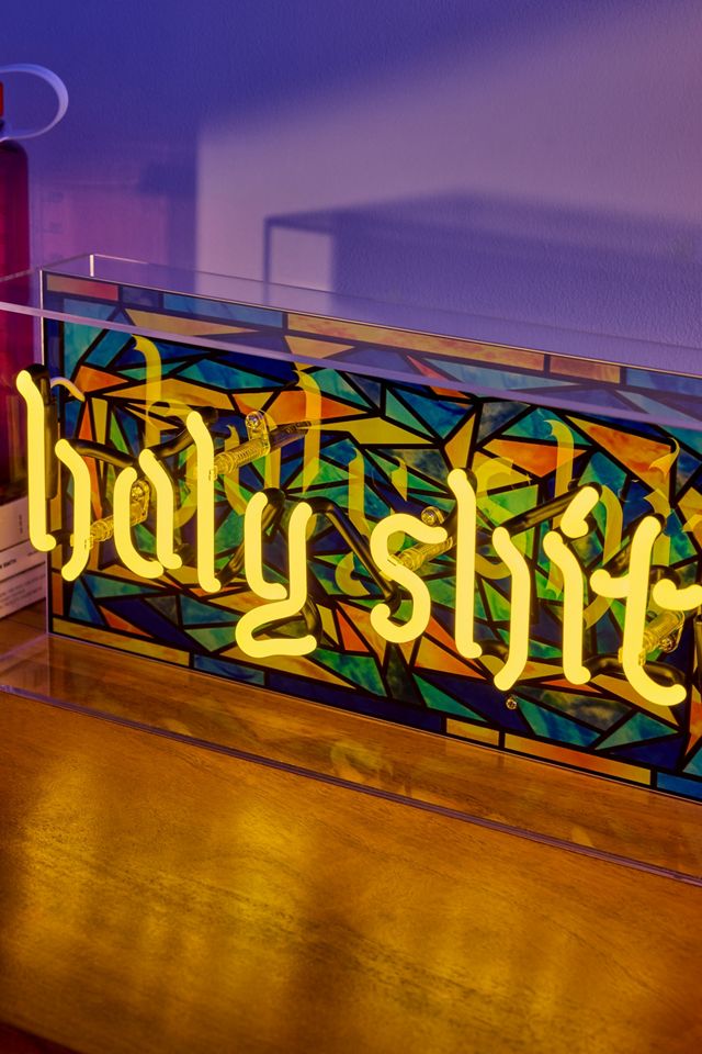 Neon Holy Sh*t Glas-Box-Lampe #1
