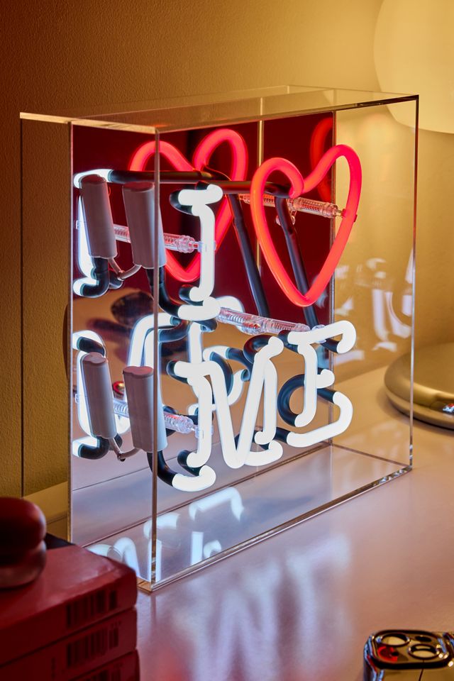 I Love Me Glas-Neon-Leuchtbox #1