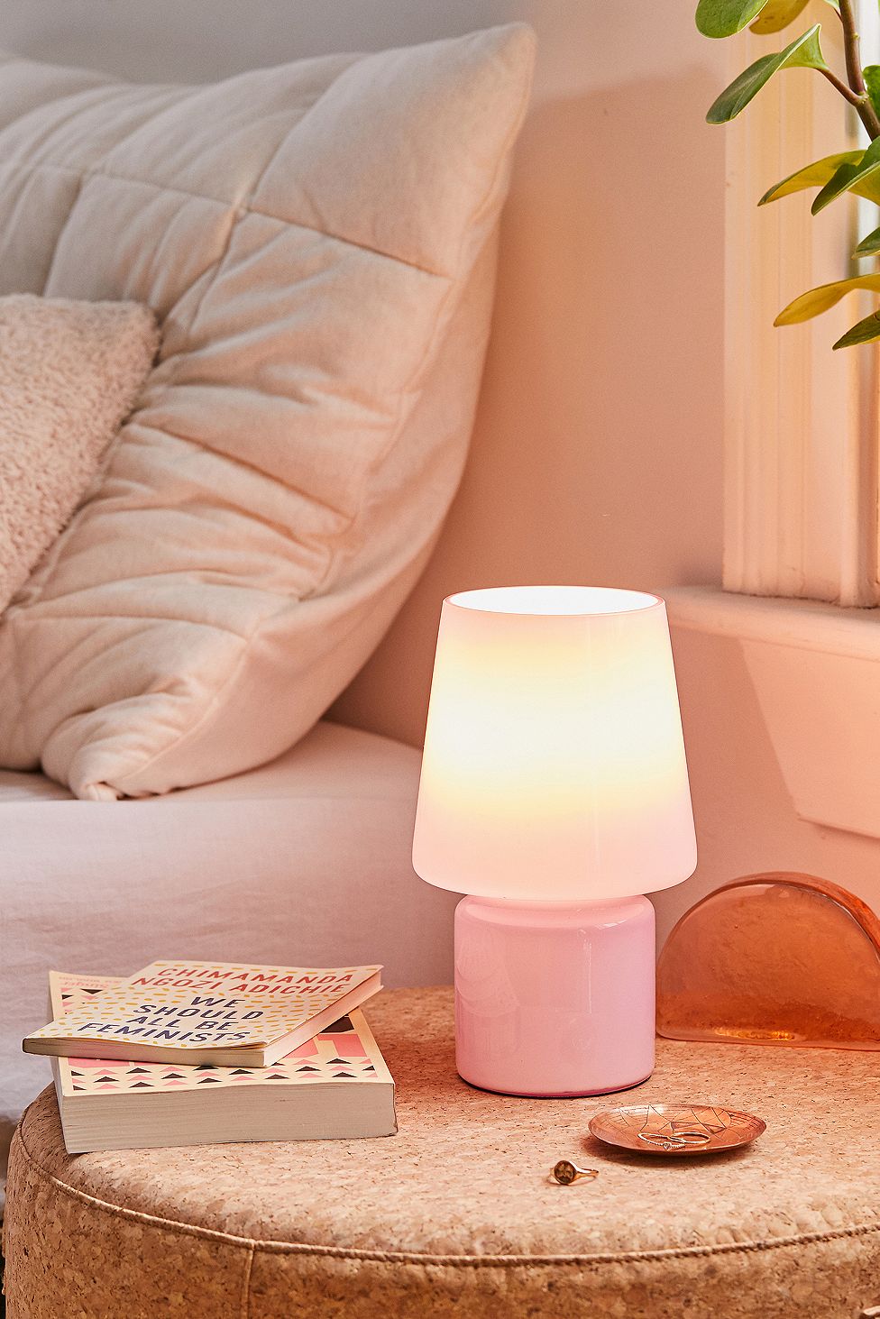 Urban Outfitters Mini Glass Table Lamp