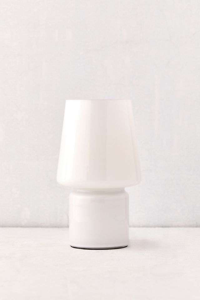 White Little Glass Battery Lamp #3