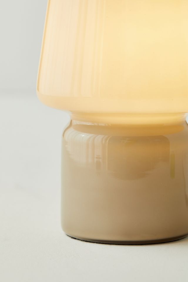 Taupe Little Glass Table Lamp #4